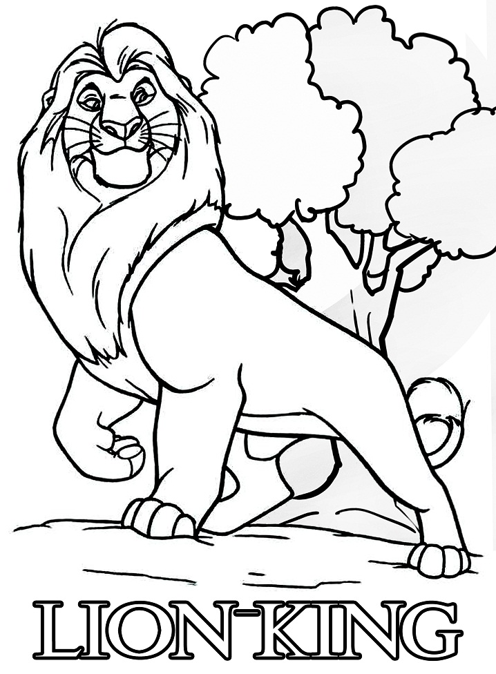Lion King Coloring Page - Free Printable Coloring Pages for Kids