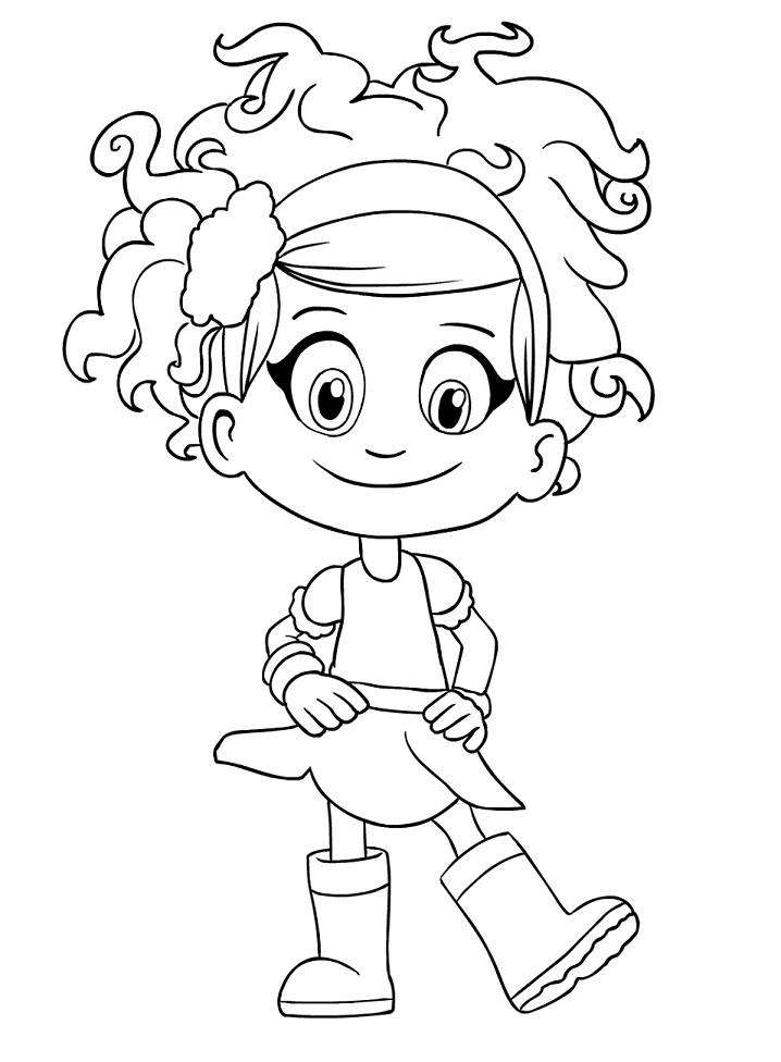 Happy Luna Coloring Page  Free Printable Coloring Pages for Kids