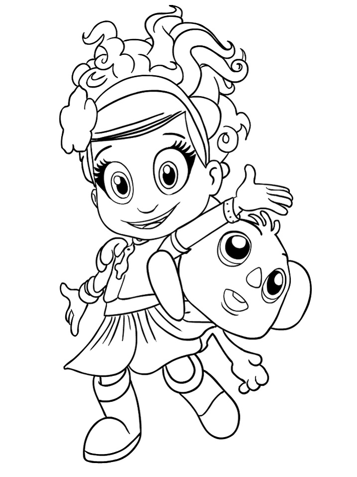 Luna and Karoo Coloring Page  Free Printable Coloring Pages for Kids