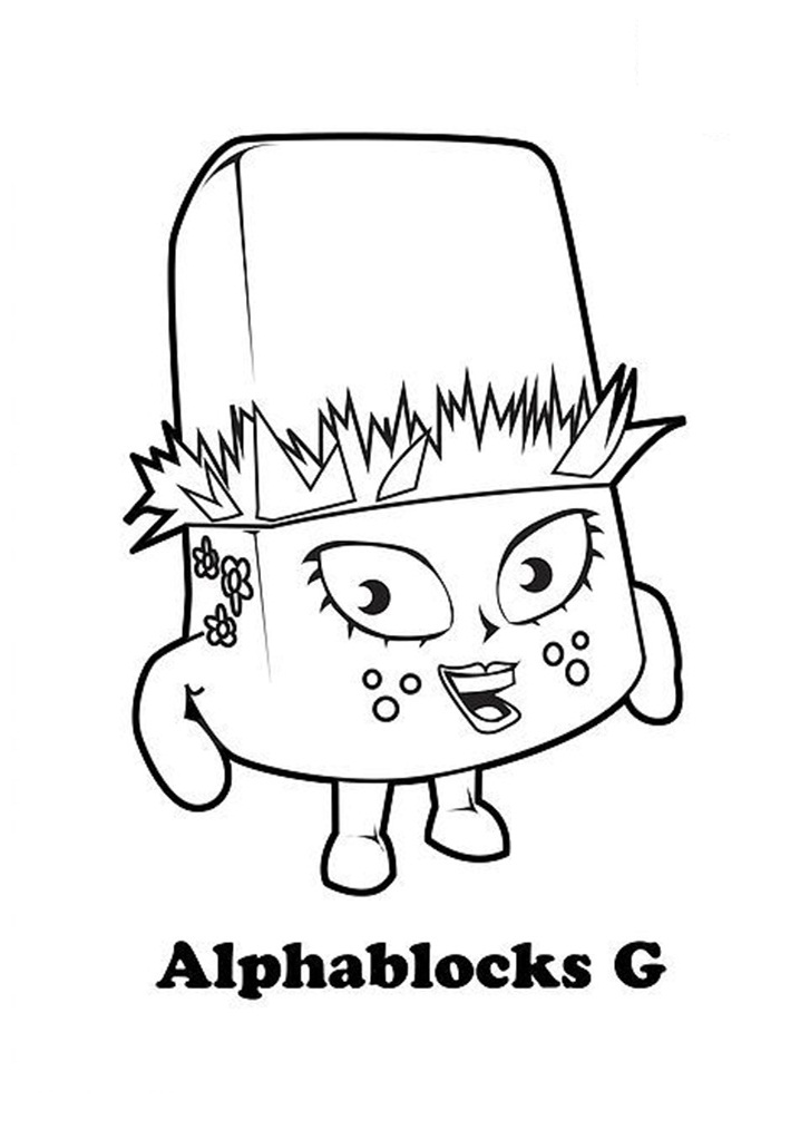 Alphablocks G Coloring Page - Free Printable Coloring Pages for Kids