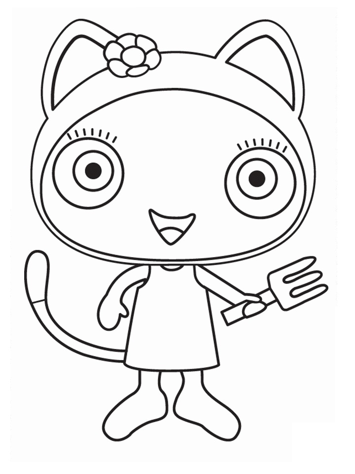 Waybuloo De Li Coloring Page - Free Printable Coloring Pages for Kids