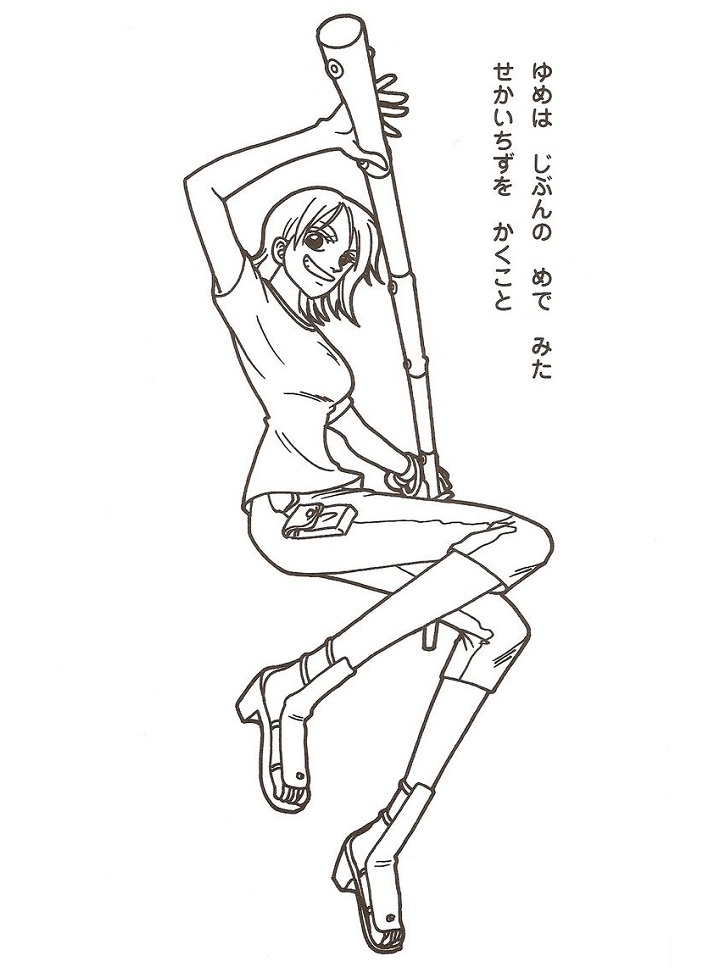 Nami One Piece Coloring Page - Free Printable Coloring Pages for Kids