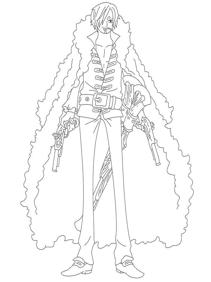 Awesome Sanji Coloring Page  Free Printable Coloring Pages for Kids