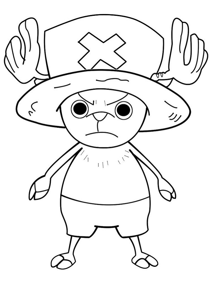 Tony Tony Chopper One Piece Coloring Pages Coloring Pages