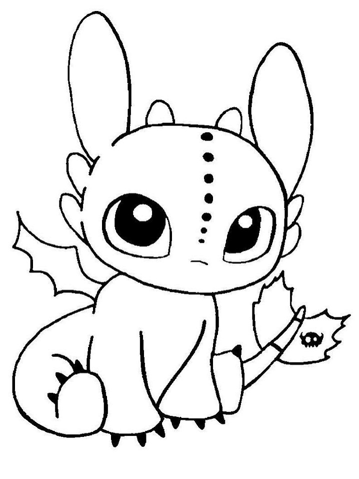 Toothless Baby Coloring Page Free Printable Coloring