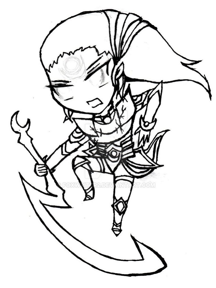 Chibi Diana Coloring Page Free Printable Coloring Pages For