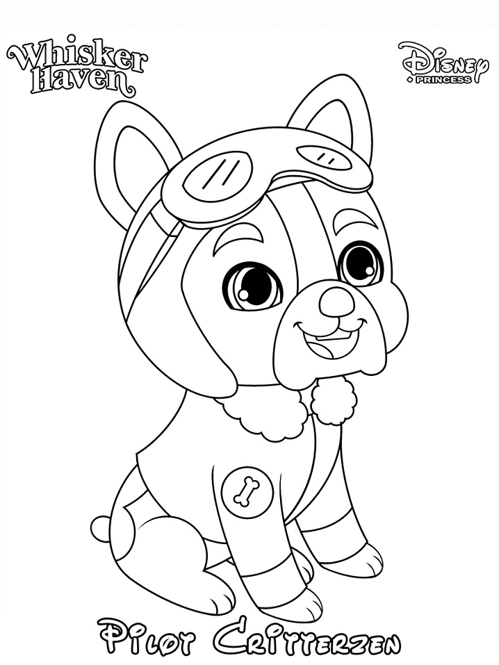 Pilot Critterzen Coloring Page - Free Printable Coloring Pages for Kids