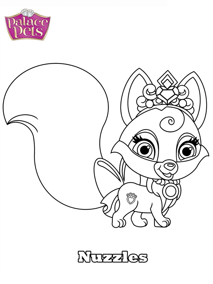 Coloring Pages For Kids Palace Pets