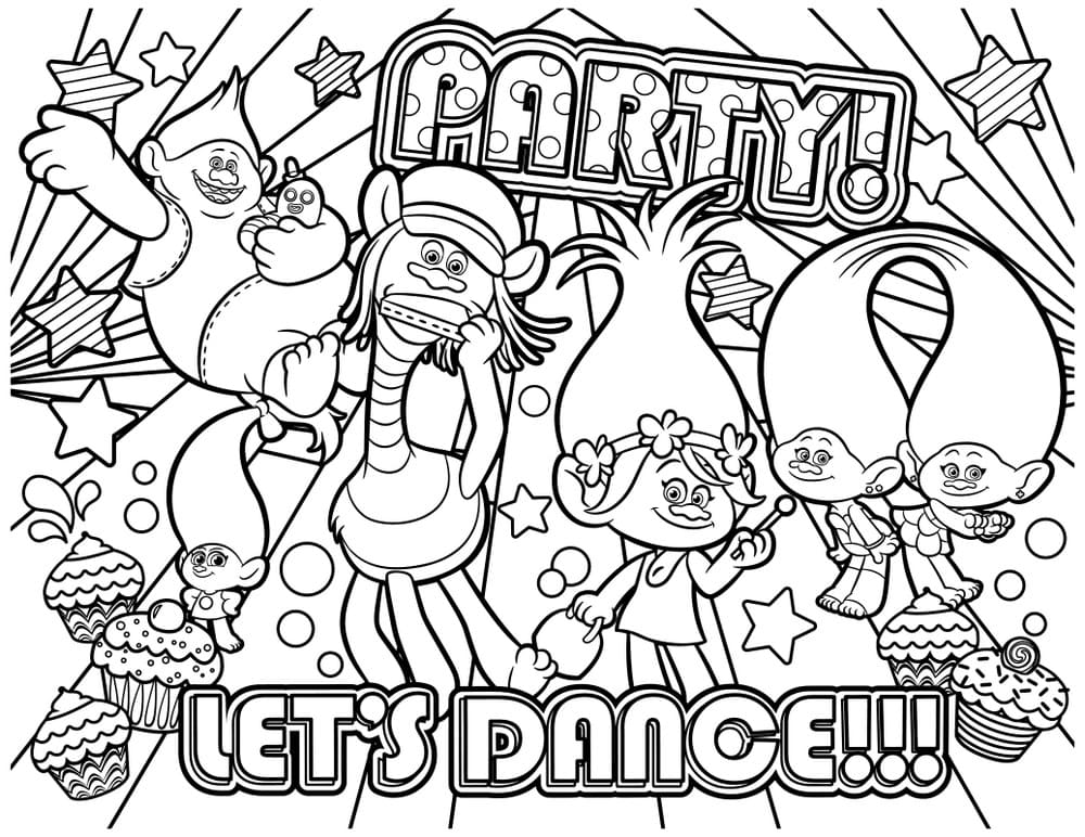 Trolls World Tour Party Coloring Page Free Printable Coloring Pages Trolls World Tour Party Coloring Page Free Printable Coloring Pages