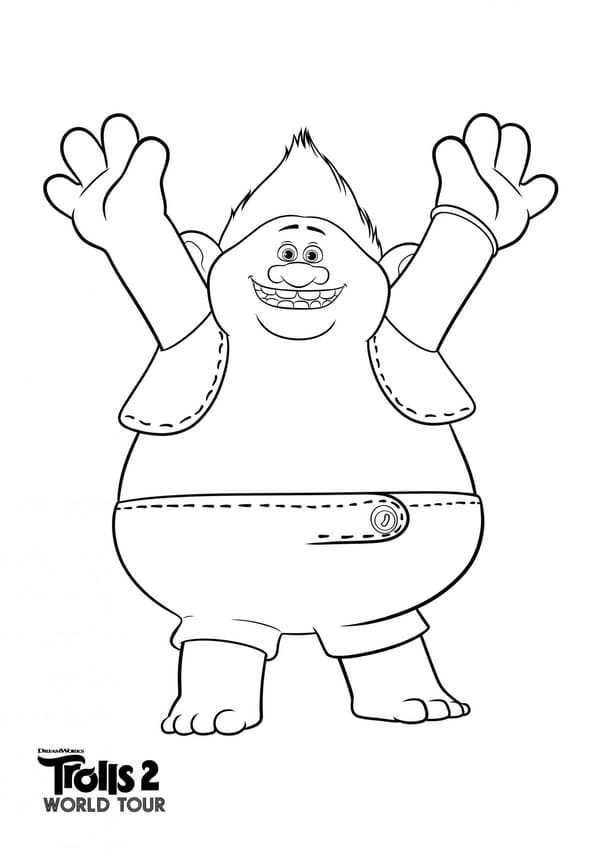 Happy Biggie Coloring Page - Free Printable Coloring Pages for Kids