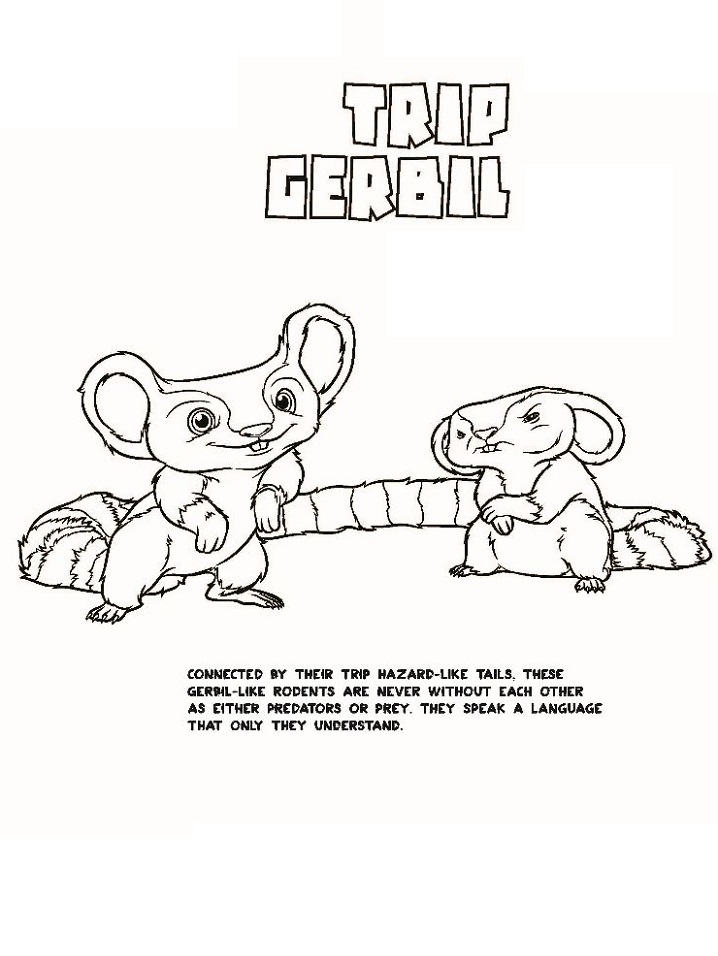 Trip Gerbil Coloring Page - Free Printable Coloring Pages for Kids