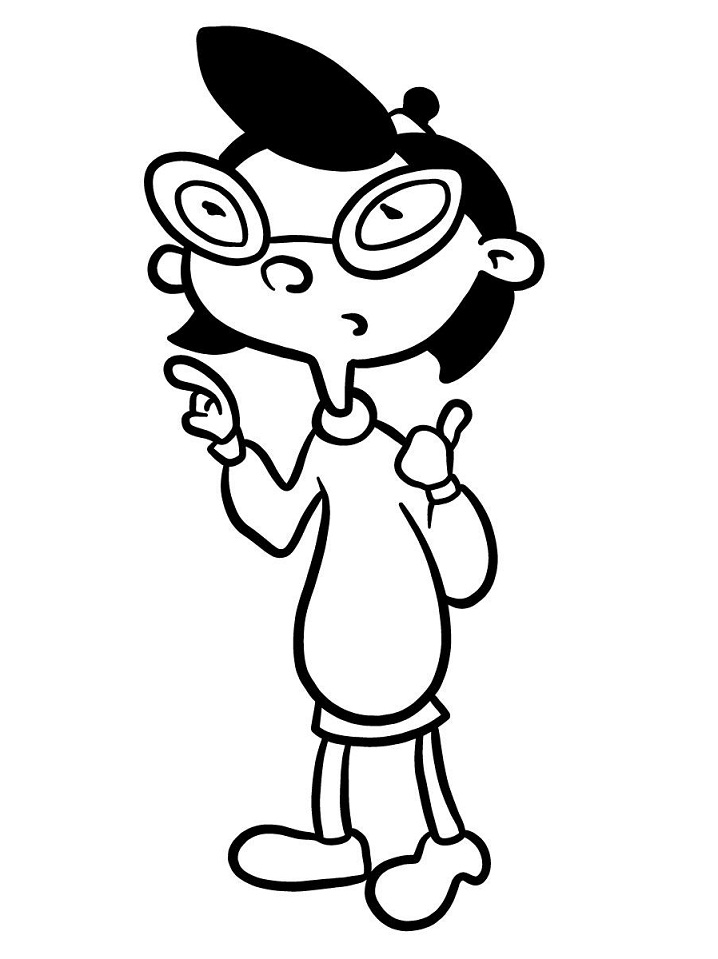 Phoebe From Hey Arnold Coloring Page Free Printable
