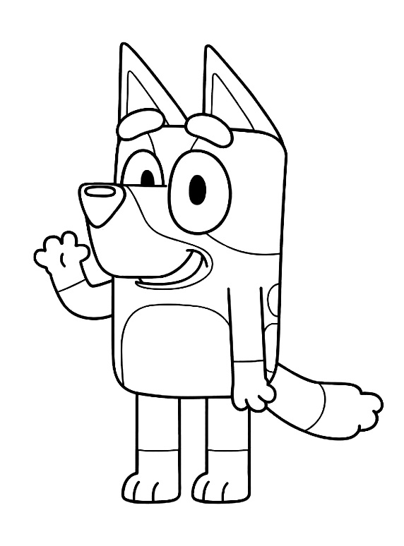 Bluey Coloring Pages Coloring Page Blog