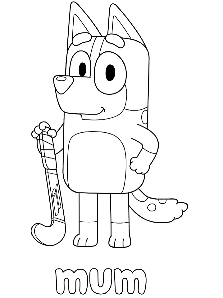 Chilli Heeler Coloring Page - Free Printable Coloring Pages for Kids