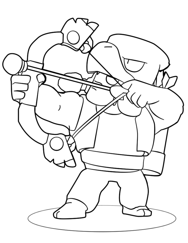 Brawl Stars Bo Coloring Page - Free Printable Coloring Pages for Kids