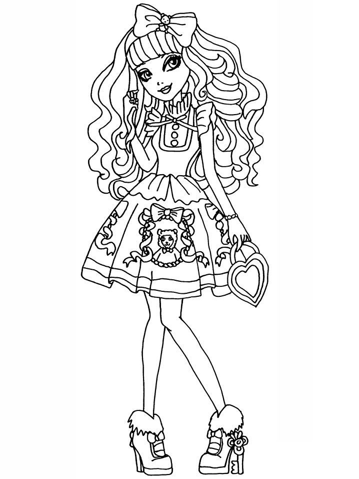 Blondie Locks Coloring Page - Free Printable Coloring Pages for Kids