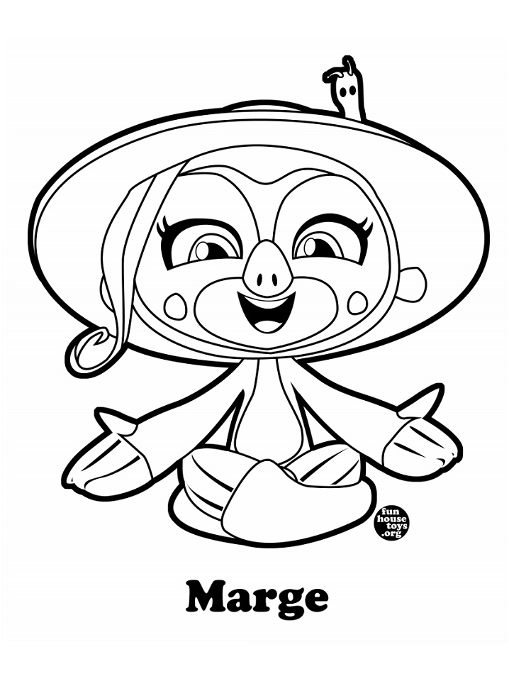 Marge Fingerlings Coloring Page - Free Printable Coloring Pages for Kids