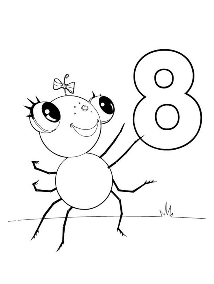Pansy Spider Coloring Page - Free Printable Coloring Pages for Kids