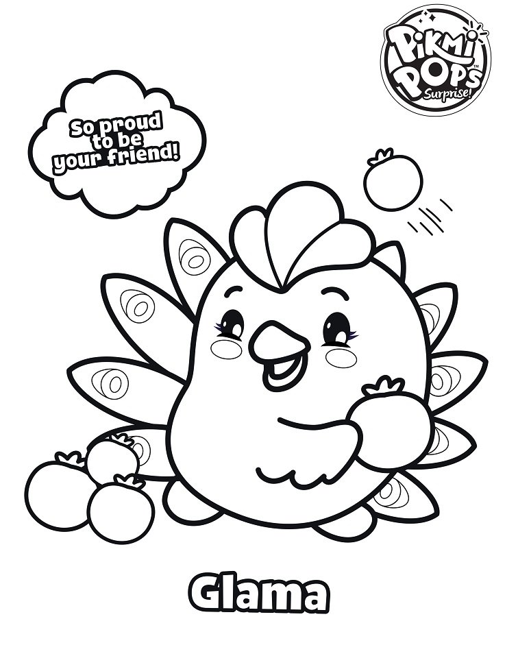 Glama Coloring Page - Free Printable Coloring Pages for Kids